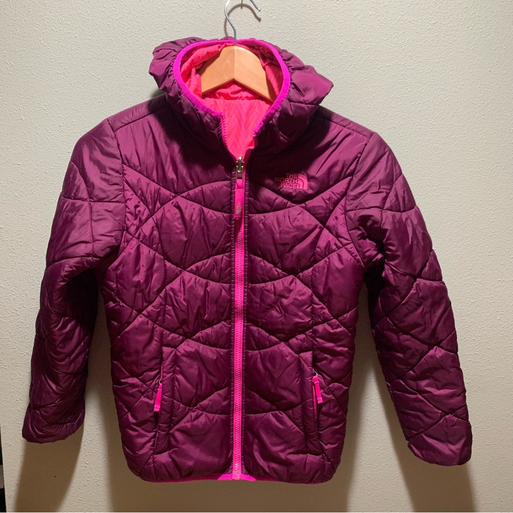 The North Face // Girls' Reversible Puffer Jacket Coat Size Medium (10/12)